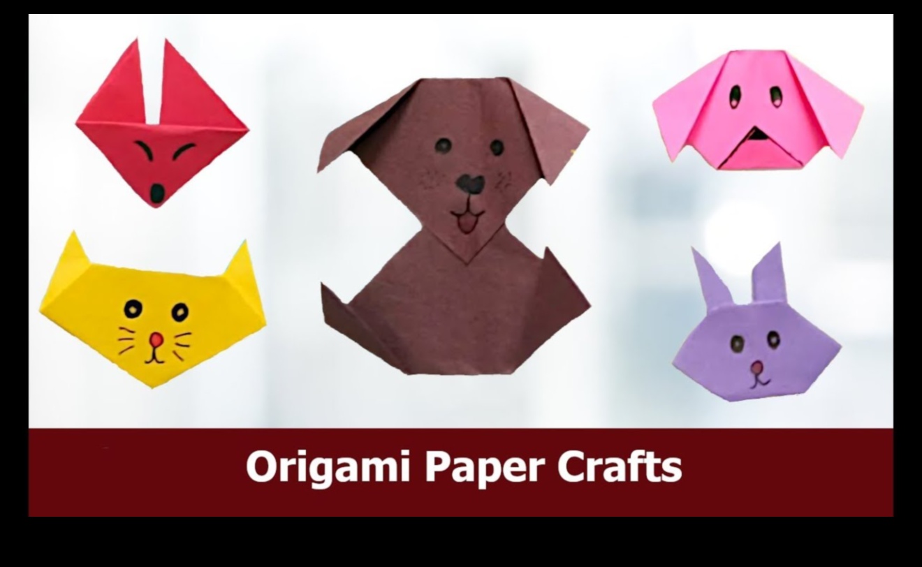 Papercraft origami hayvanlarının kaprisli: keyifli yaratıkların hazırlanması