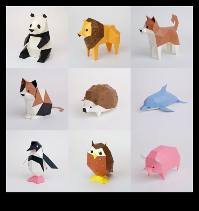 İlginç Papercraft yaratıkları: yaratıcı karakterlerin hazırlanması